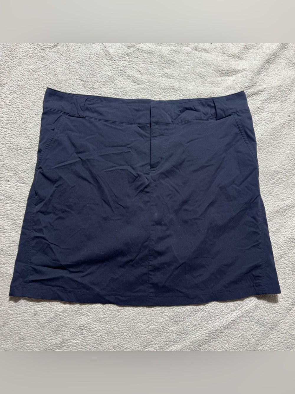 Columbia Skort Womens 14 Black Straight‎ Shorts Lined Stretch Titanium Hiking